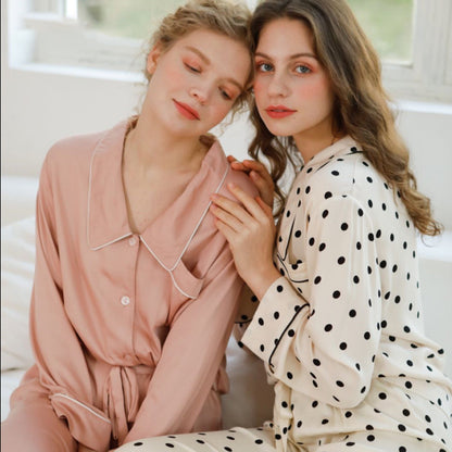 Cozy Sateen Short Sleeve Top Pajama Set