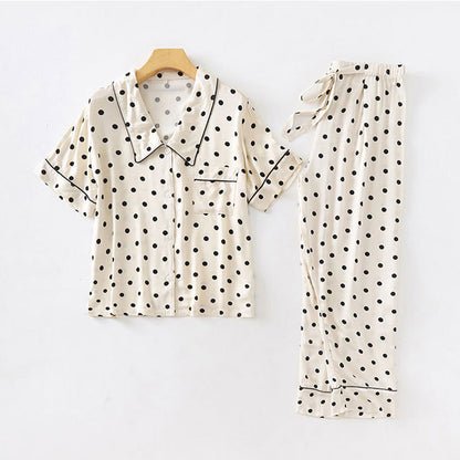 Cozy Sateen Short Sleeve Top Pajama Set